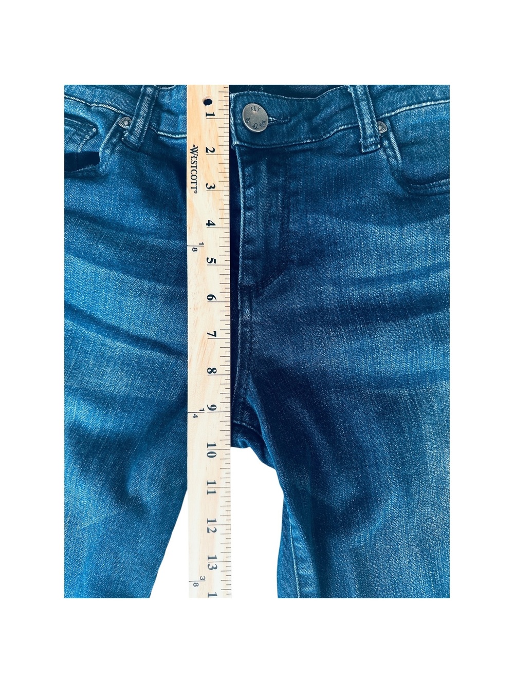 Med-Dark Blue Women's Kut from the Kloth “Baby Bootcut”Jeans Size 10 Exc.Cond - Picture 5 of 14